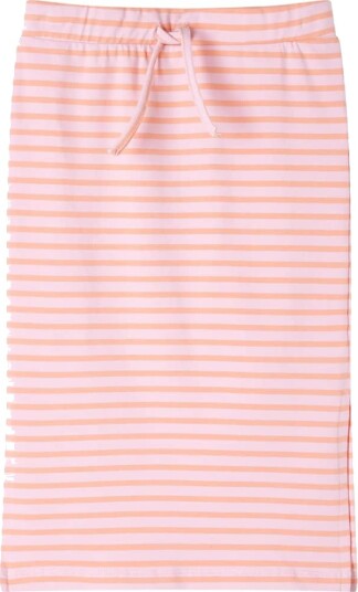Rett skjørt for barn med striper rosa 116