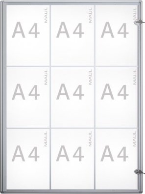 Maul Maulextraslim, Aluminium, Glass, Plast, Aluminium, 963 X 711 X 27 Mm, 9 X A4
