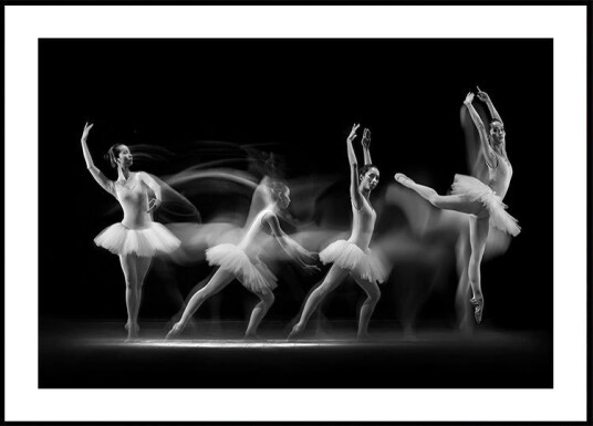 Balerina Art Wave Plakat / 50x70cm Balerina Art Wave Plakat / 50x70cm