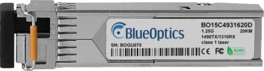 Blueoptics Sfp-Bxd43-20Km-Rw-Bo Fiber Optisk 1250 Mbit/S Sfp Lc 20000 M 1490 Nm