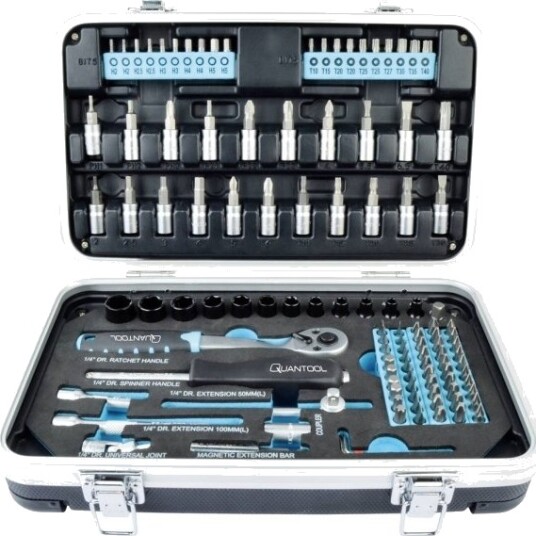 Brüder Mannesmann Quantool Q25003 Bitsæt 116 Dele 1/4 (6,3 Mm) Brüder Mannesmann Quantool Q25003 Bitsæt 116 Dele 1/4 (6,3 Mm)