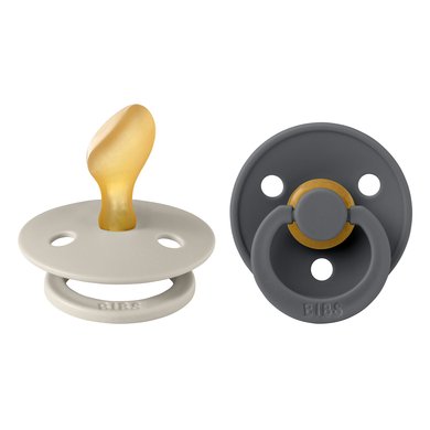 BIBS® Smokkfarge Anatomisk spene Sand & Jern 6-18 måneder, 2stk.