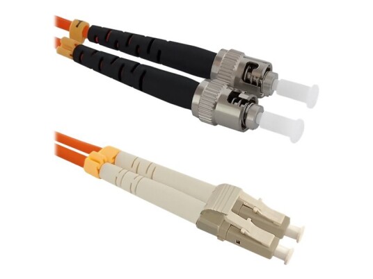 Qoltec - Patchkabel - Lc/Upc Multimodus (Han) Til Fc/Upc Multimodus (Han) - 2 M. - Fiberoptik - Dupleks - 50 / 125 My - Om2 - Halogenfri - Oransje