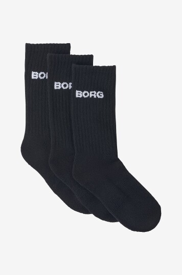Björn Borg Sokker Essential Crew 3 pakning Svart