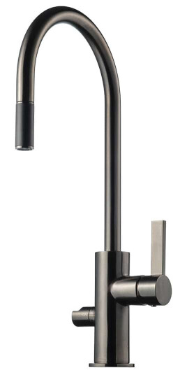 Tapwell Arm885 Uttrekk+Avstengning Brushed Black Chrome (TA-9424286)