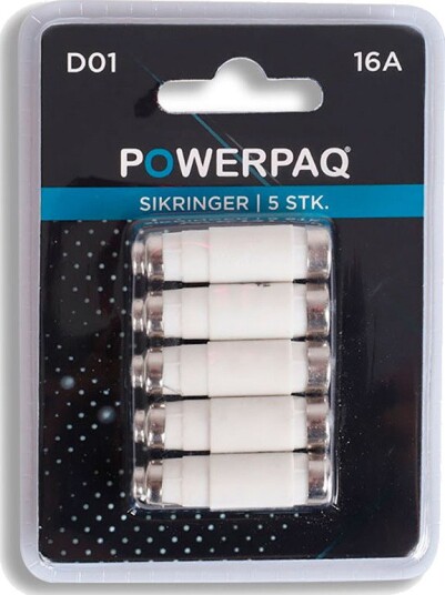 Powerpaq Sikringer D01 16 a Powerpaq Sikringer D01 16 a