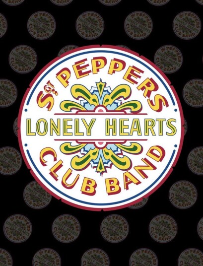 Rocksax The Beatles Sgt Peppers Logo Sherpa Fleece Throw 50 in x 60 in 78899425