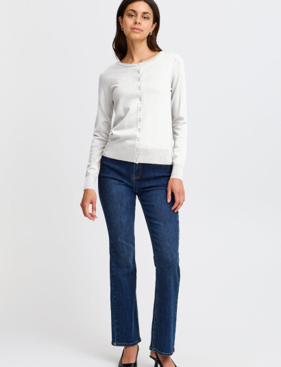 Fransa Frzubasic 60 Cardigan - White - XS