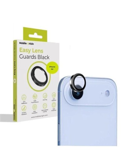 Mobile Origin Kamerabeskyttelse for iPhone Air - Svart