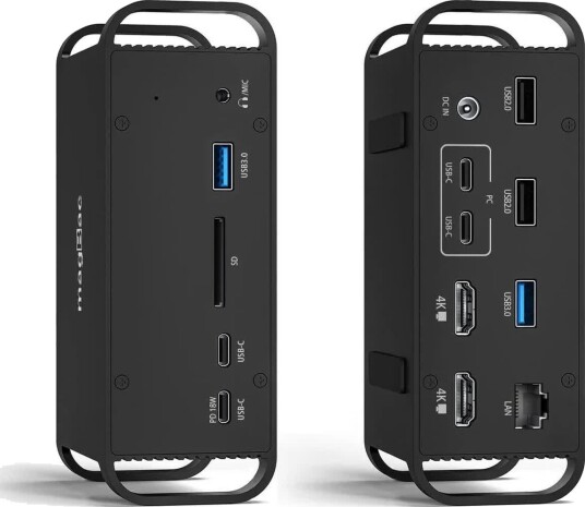 Nørdic 14-i-1 USB-C Dokkingstasjon 2x HDMI 4K 60Hz 7x USB-A USB-C