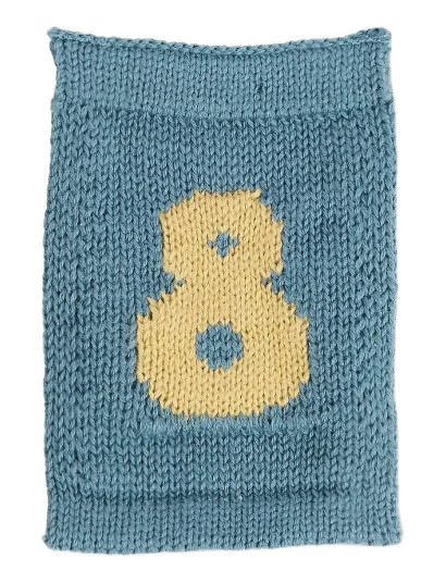 Smallstuff Strikket Flagg 8 Blue Blue One Size