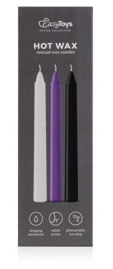 EasyToys: Hot Wax, Sensual Wax Candles, 3 stk