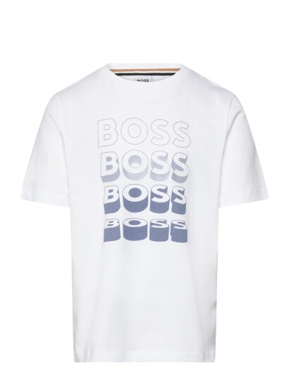 BOSS Short Sleeves Tee Shirt White 150