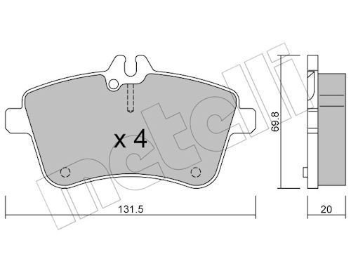Bremseklosser METELLI 22-0647-0