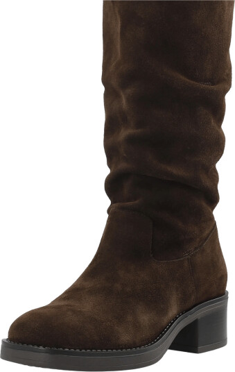 Bianco Biamary Slouchy Pull On Boot Suede   Brown   37