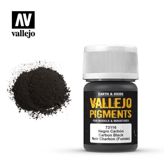 Vallejo Pigments Carbon Black (Smoke Black) 35ml