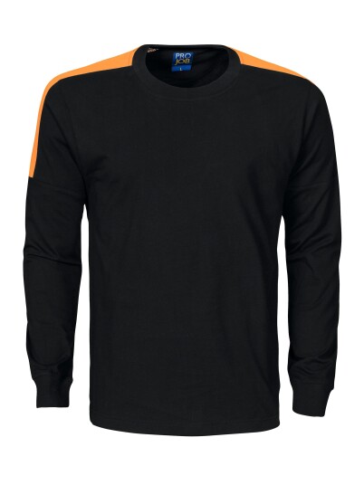 Projob ((((2020)))) T Shirt Med Lang Arm Black/orange 3XL Projob ((((2020)))) T Shirt Med Lang Arm Black/orange 3XL