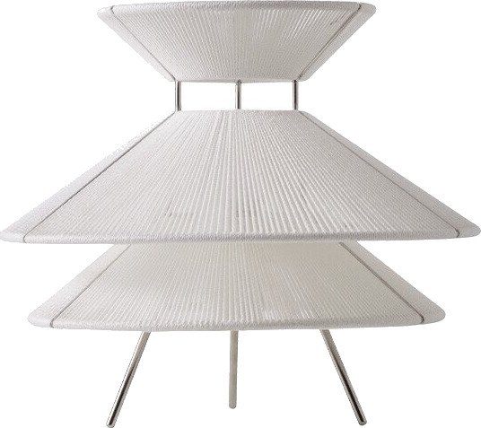Frandsen Kiku Bordlampe Ø35,5 cm Hvit