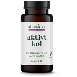 Närokällan Aktivt Kol + Äppelcidervinäger 60 kapsler Närokällan Aktivt Kol + Äppelcidervinäger 60 kapsler