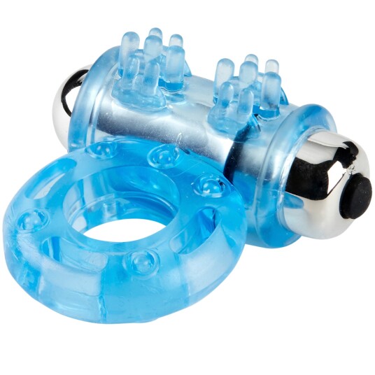 baseks Power Penisring med Vibrator      - Blå