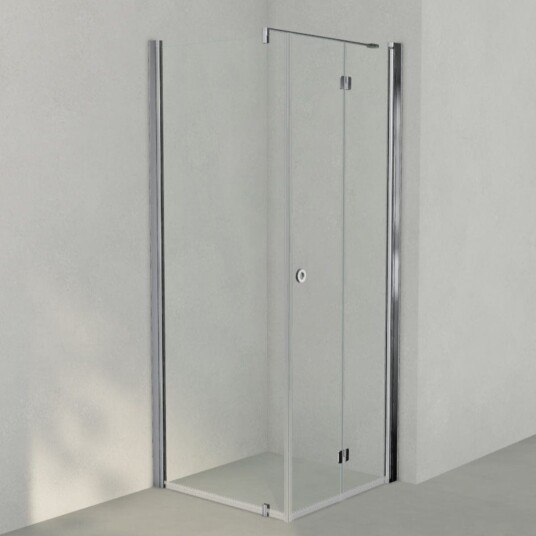 INR Iconic Nordic Rooms Dusjhjørne Linc 13 Flex Original Krom / 80x80cm Høyre Hengslet