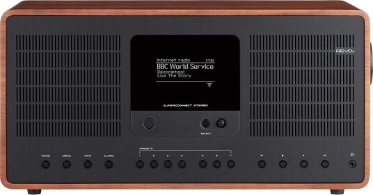 Revo SuperConnect DAB-radio - DAB+, FM Valnøtt/Svart