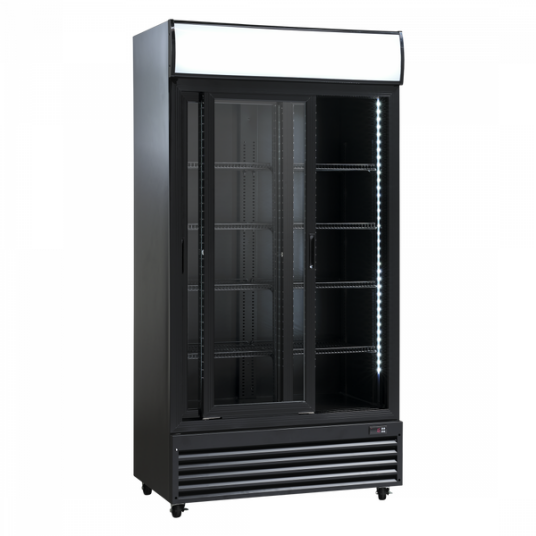 Scandomestic SD 802 BSLE Display Kjøleskap 202 cm med 690 liter Kapasitet