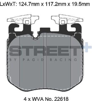 PAGID Racing T8226SP2001 Bremseklosser