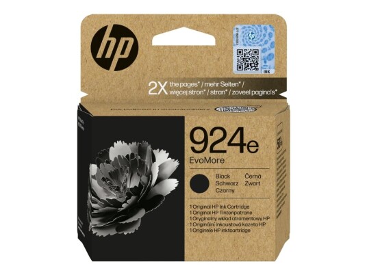 Hp 924E Evomore - Svart - Original - Blekkpatron - For Officejet Pro 8130E