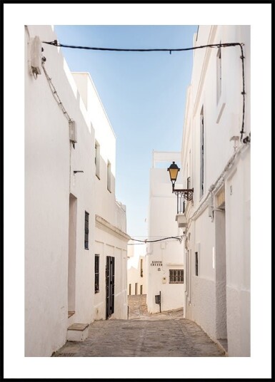 The White town of Vejer de La Frontera Plakat / 40x50cm
