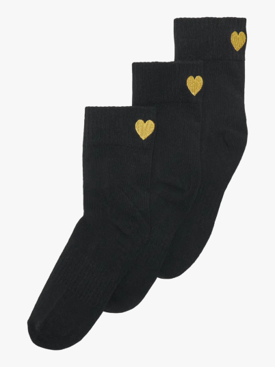 Kids Only Tine Heart Tennis Sock 3 Pack Sort 37/39