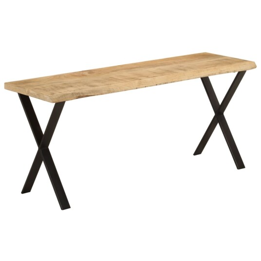 Benk med naturlig kant 105 cm heltre mango 8721012364844 Benk med naturlig kant 105 cm heltre mango 8721012364844
