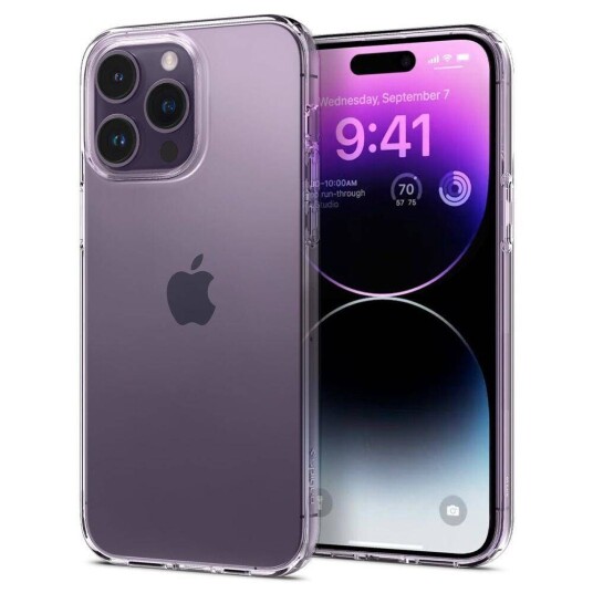 Spigen Liquid Crystal TPU Mobildeksel for iPhone 14 Pro - Gjennomsiktig