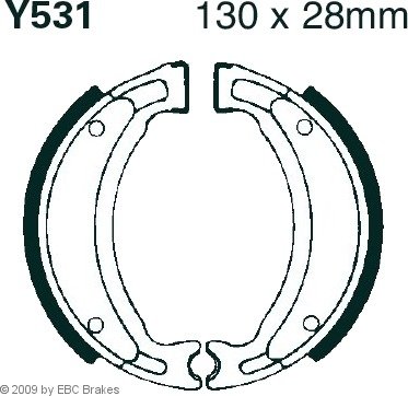Bremsesko sett EBC Brakes Y531