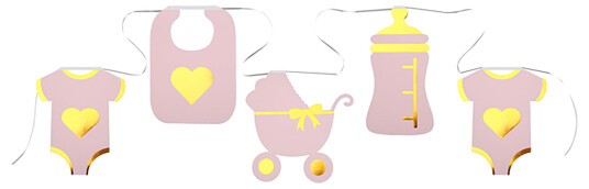 Santex Girlander Baby Shower Rosa