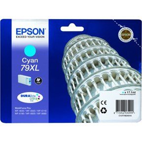 Epson T7902 XL blekkpatron - C13T79024010 Original - Cyan 2000 sider