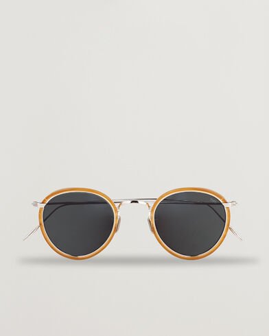 Eyevan 7285 717E Sunglasses Silver Honey