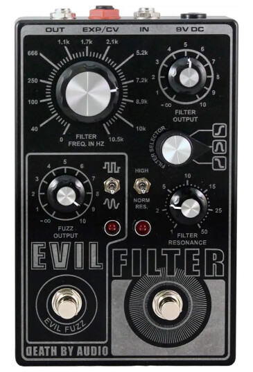 Death By Audio Evil Filter Psycho Hp/bp/lp Filter With Switchable Fuzz