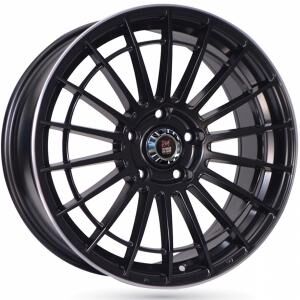 24H Du Mans Mulsanne Satin Black Machined Lip 8x18 5/112 ET42 B66.5