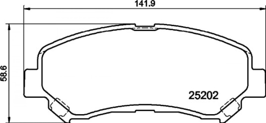 Bremseklosser HELLA 8DB 355 015-911