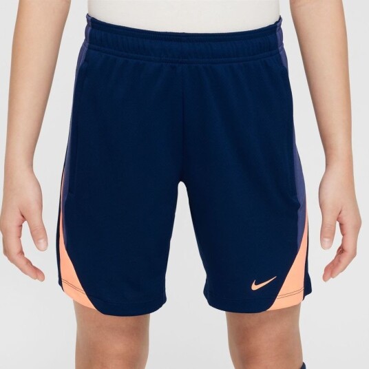 Nike Treningsshorts Dri FIT Strike   Blå/Mørk lilla/Oransje Barn størrelse XS: 122 128 cm