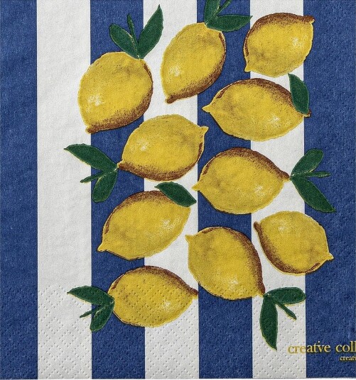 Bloomingville Limone Napkin - MULTI-COLOURED - 33X33 cm