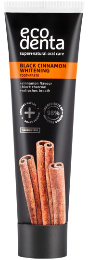Ecodenta Black Cinnamon Whitening Toothpaste