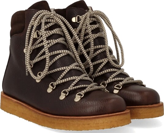 ANGULUS Boots Flat With Laces 2505/2193 D.BROWN/D.BROWN 42