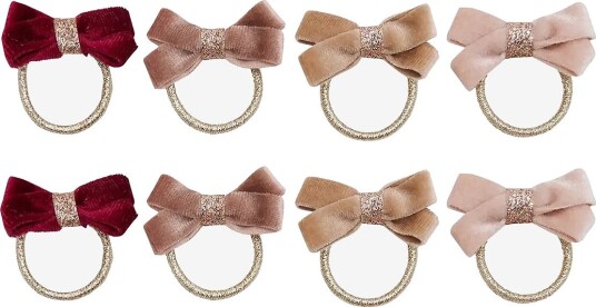 Mimi & Lula 8 Ponies Glitter Velvet Bow MULTI One Size