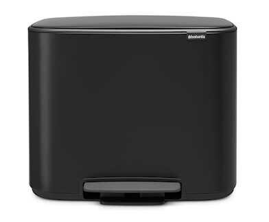 Bo Søppelbøtte med Pedal Mattsvart 11+23 L Bo Søppelbøtte med Pedal Mattsvart 11+23 L