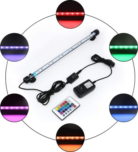 Ledlife 62 cm Rgb Akvarie Armatur 7W Led Med Sugekoppper Ip67