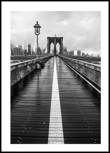 Brooklyn Bridge Walk Plakat Plakat / 70x100cm