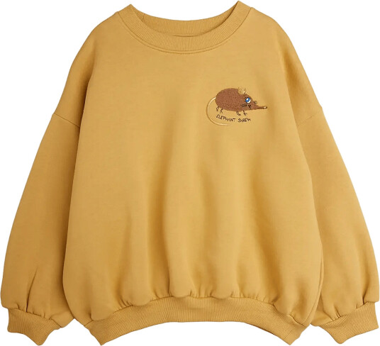 Mini Rodini Elephant Shrew Emb Sweatshirt Beige 128/134