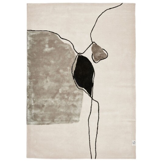 Classic Collection Abstract teppe 200 x 300 cm Ivory